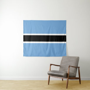 Flagge Botswanas Wandteppich