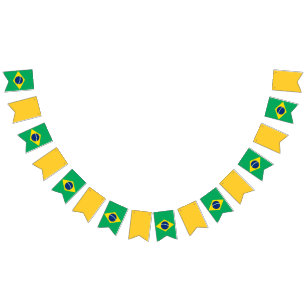 Flagge Brasilien-, Grüner und GelberParty-Fahne