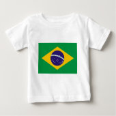 Flagge Brasiliens Baby T-shirt (Vorderseite)