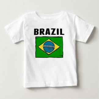 Flagge Brasiliens Baby T-shirt
