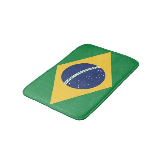 Flagge Brasiliens Badematte (Schrägansicht)