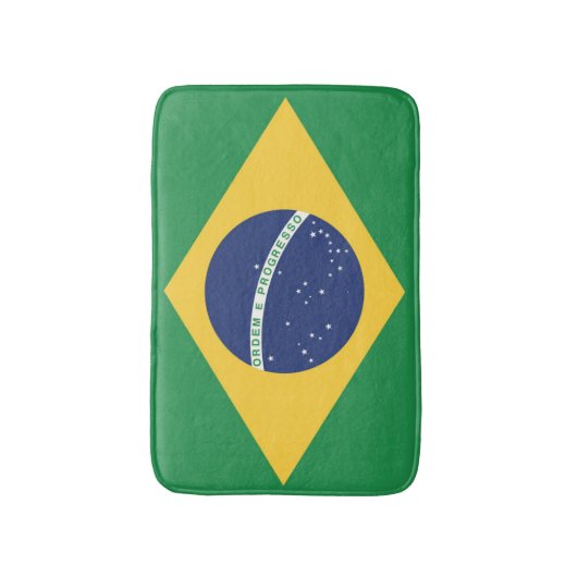 Flagge Brasiliens Badematte (Vorderseite Vertikal)
