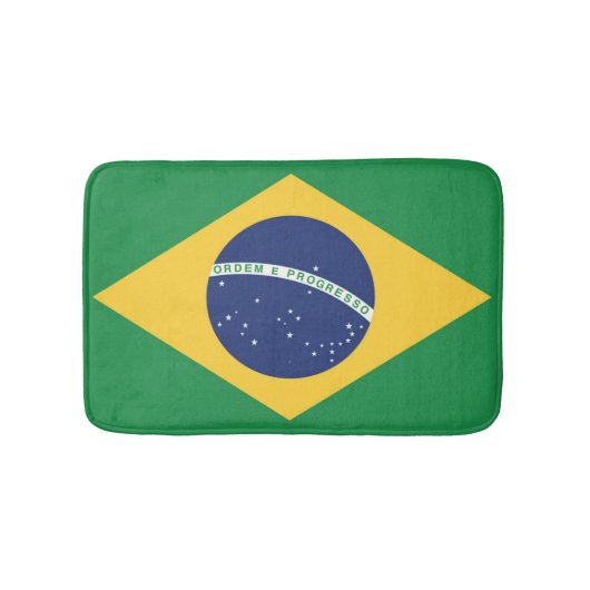 Flagge Brasiliens Badematte (Vorderseite)