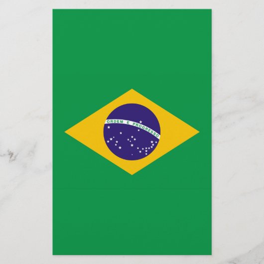 Flagge Brasiliens Bandeira do Brasil Briefpapier (Vorderseite)