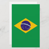 Flagge Brasiliens Bandeira do Brasil Briefpapier (Vorne/Hinten)