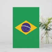 Flagge Brasiliens Bandeira do Brasil Briefpapier (Stehend Vorderseite)