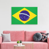 Flagge Brasiliens Bandeira do Brasil Leinwanddruck (Insitu (Wohnzimmer))