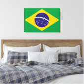 Flagge Brasiliens Bandeira do Brasil Leinwanddruck (Insitu (Schlafzimmer))