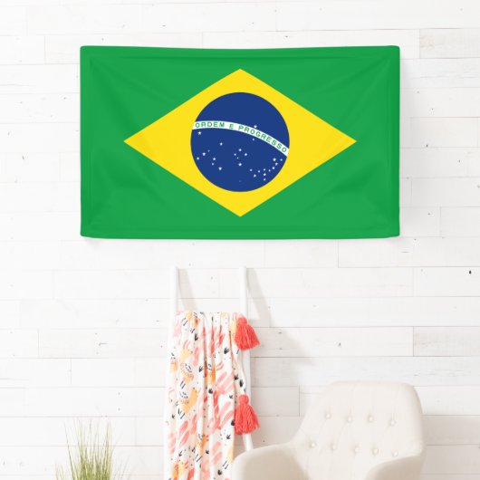 Flagge Brasiliens Banner (Insitu)