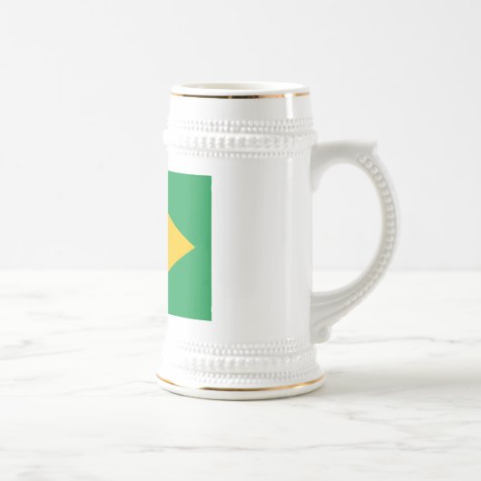 Flagge Brasiliens Bierglas (Rechts)