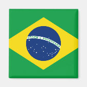 Flagge Brasiliens (Brasilien) Magnet (Vorne)
