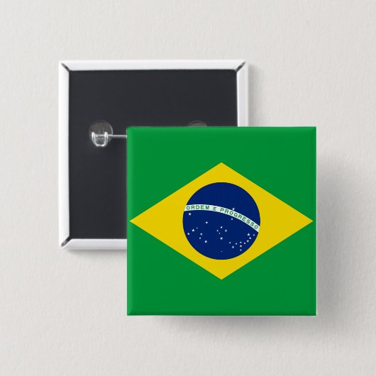 Flagge Brasiliens, Brasiliens Button (Vorne & Hinten)