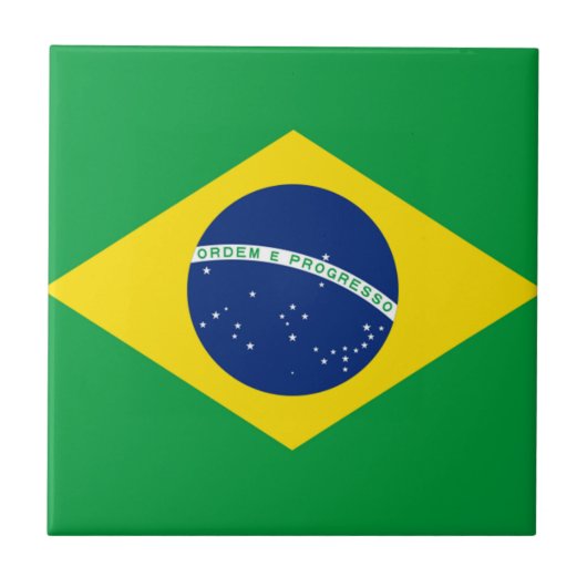 Flagge Brasiliens, Brasiliens Fliese (Vorderseite)