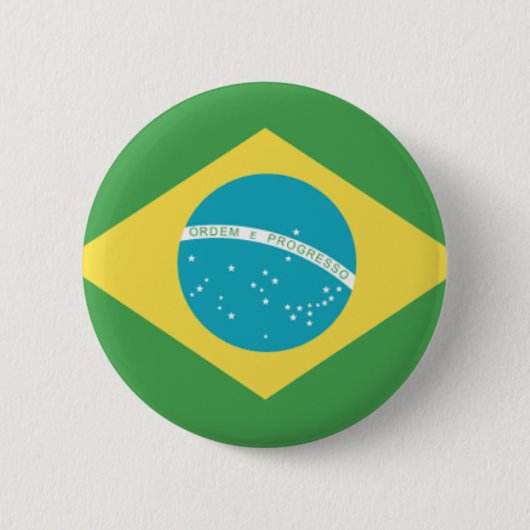Flagge Brasiliens Button (Vorderseite)
