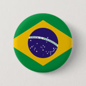 Flagge Brasiliens Button (Vorderseite)