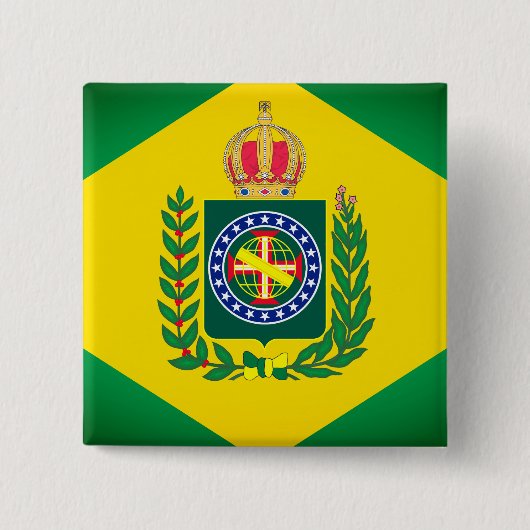 Flagge Brasiliens Button (Vorderseite)