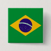 Flagge Brasiliens Button (Vorderseite)