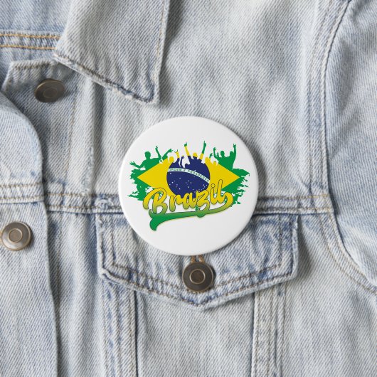 Flagge Brasiliens Button (Beispiel)