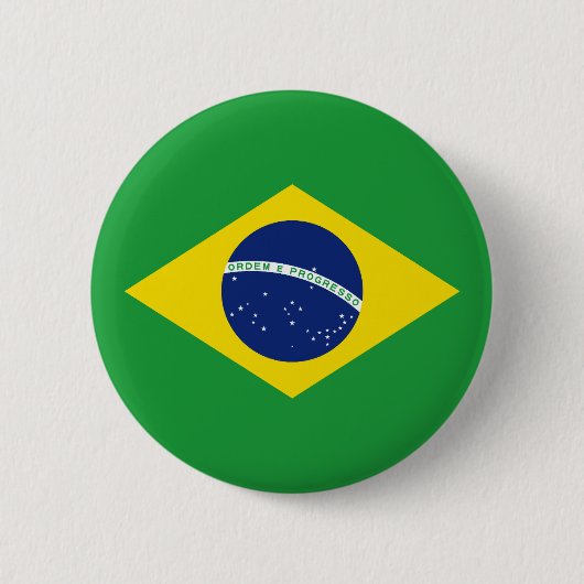 Flagge Brasiliens Button (Vorderseite)