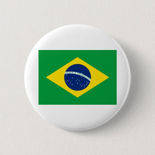 Flagge Brasiliens Button (Vorderseite)