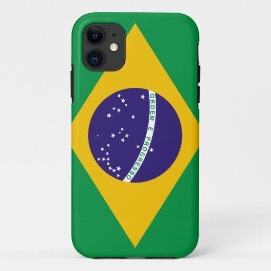 Flagge Brasiliens Case-Mate iPhone Hülle (Rückseite)