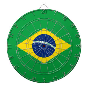 Flagge Brasiliens Dartscheibe