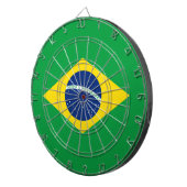 Flagge Brasiliens Dartscheibe (Vorderseite rechts)