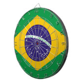Flagge Brasiliens Dartscheibe (Vorderseite rechts)