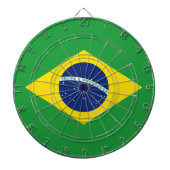 Flagge Brasiliens Dartscheibe (vorne)