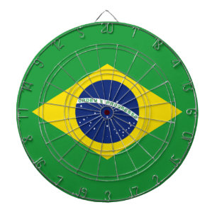 Flagge Brasiliens Dartscheibe