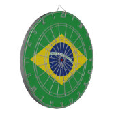 Flagge Brasiliens Dartscheibe (Vorderseite Links)