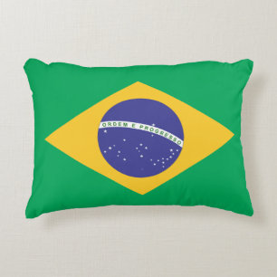 Flagge Brasiliens Dekokissen