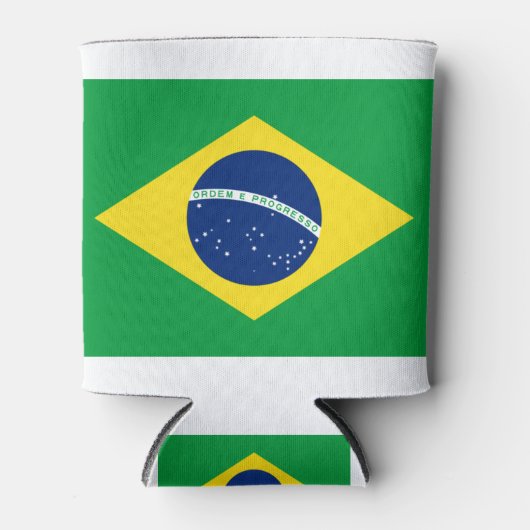 Flagge Brasiliens Dosenkühler (Vorderseite)
