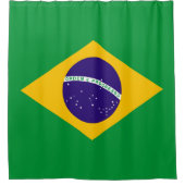 Flagge Brasiliens Duschvorhang (Vorderseite)