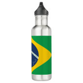 Flagge Brasiliens Edelstahlflasche (Rechts)