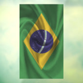 Flagge Brasiliens Fensteraufkleber (Blatt 3)
