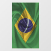Flagge Brasiliens Fensteraufkleber (Blatt)