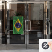 Flagge Brasiliens Fensteraufkleber (Büro Tür)