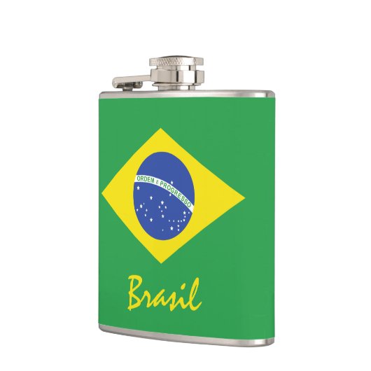 Flagge Brasiliens Flachmann (Links)