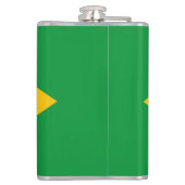 Flagge Brasiliens Flachmann (Rückseite)