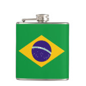 Flagge Brasiliens Flachmann (Vorderseite)
