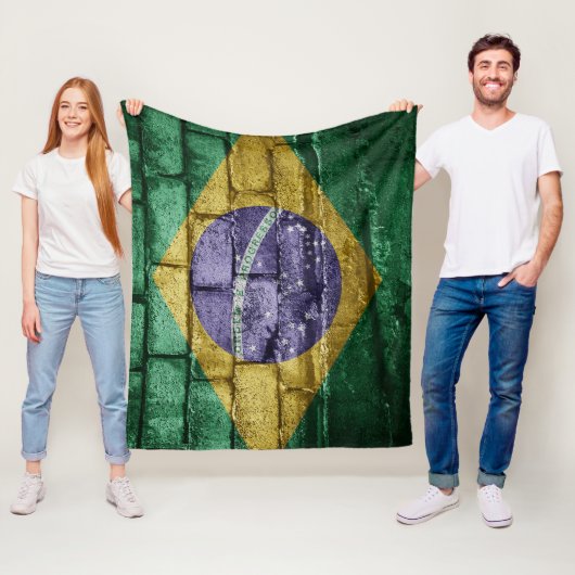 Flagge Brasiliens Fleecedecke (Beispiel)