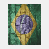 Flagge Brasiliens Fleecedecke (Vorderseite)