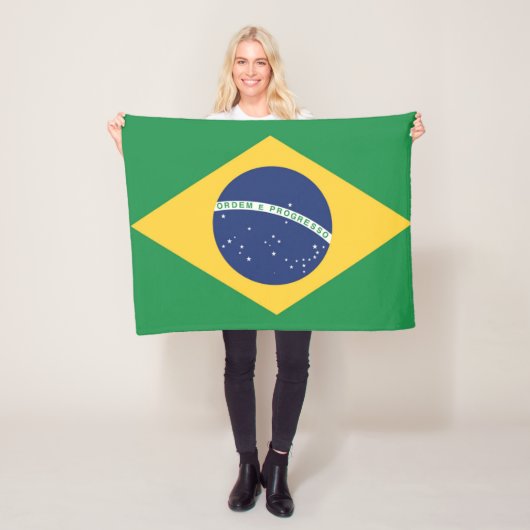 Flagge Brasiliens Fleecedecke (Beispiel)