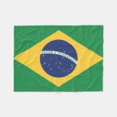 Flagge Brasiliens Fleecedecke (Vorderseite (Horizontal))