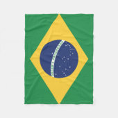 Flagge Brasiliens Fleecedecke (Vorderseite)