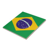 Flagge Brasiliens Fliese (Seite)