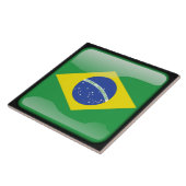 Flagge Brasiliens Fliese (Seite)