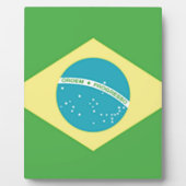 Flagge Brasiliens Fotoplatte (Vorderseite)