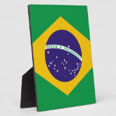 Flagge Brasiliens Fotoplatte (Seite)